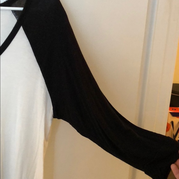 Baseball tshirt black and white - Picture 4 of 5